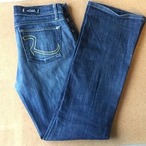 Rock & Republic Scorpion Jeans Yellow Stitch